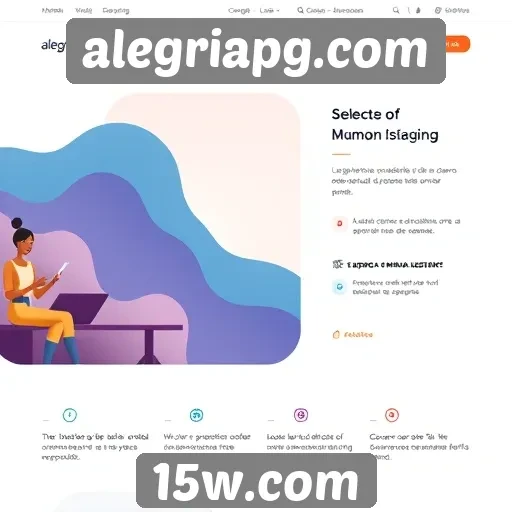 Características de design do site alegriapg.com